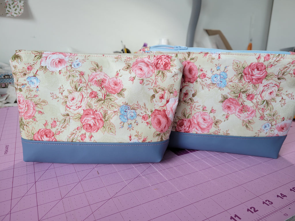 Pink Rose Garden Zipper Pouch