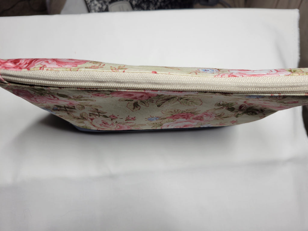 Pink Rose Garden Zipper Pouch