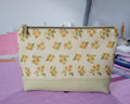 Golden Blossom Zipper Pouch